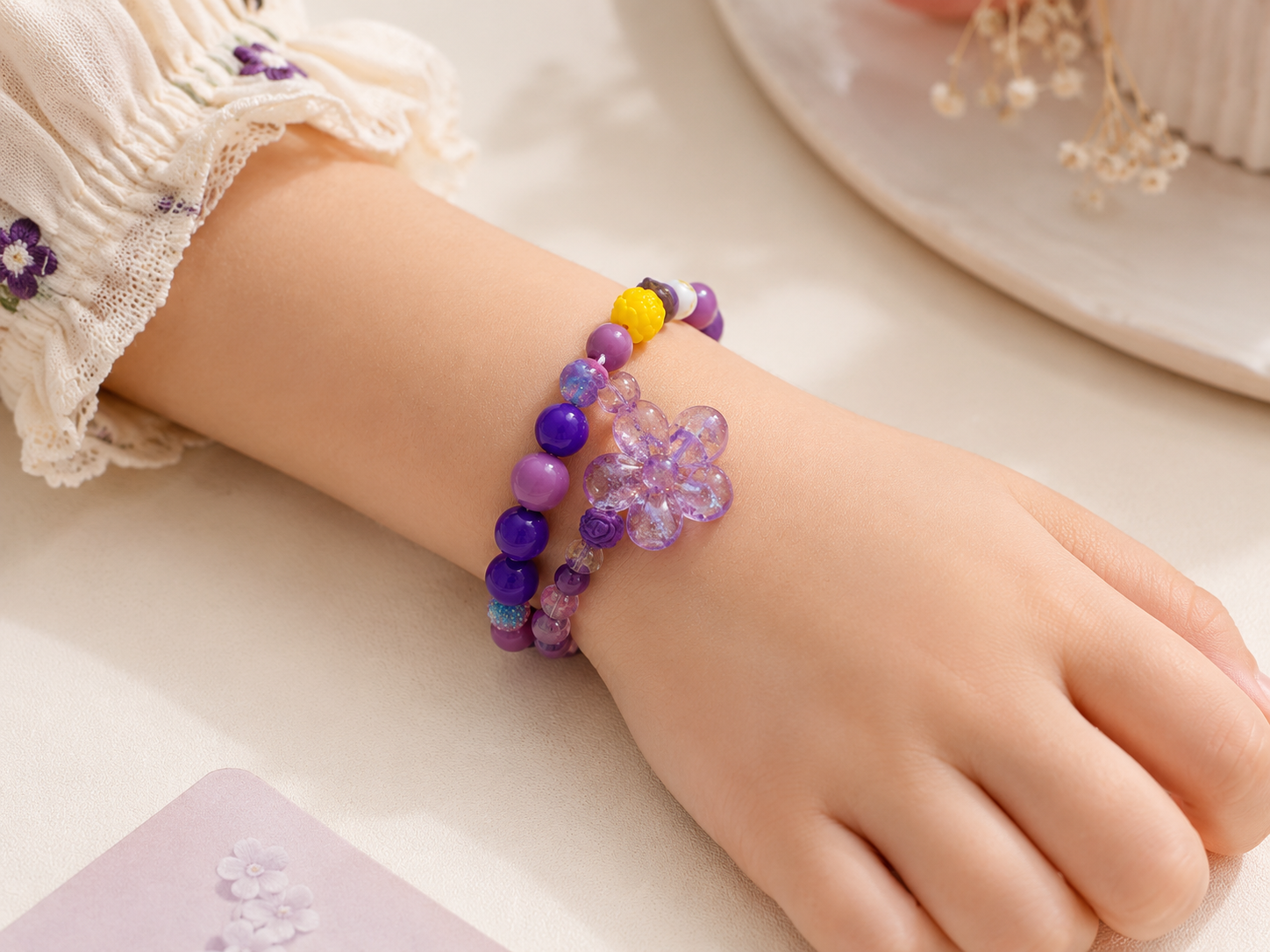 Colorful bead bracelet