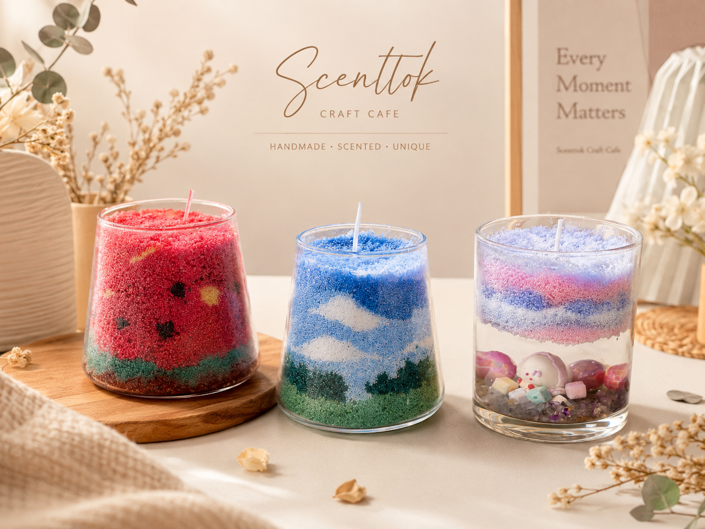 Sand candle craft projects