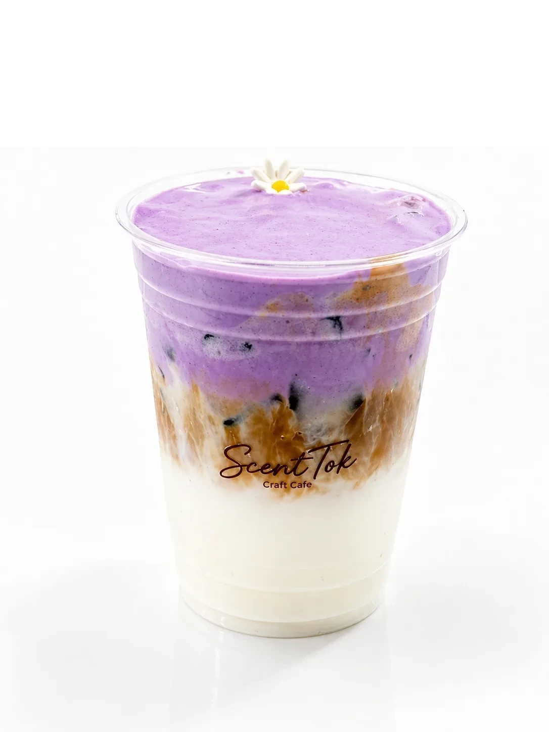 Purple cloud latte drink