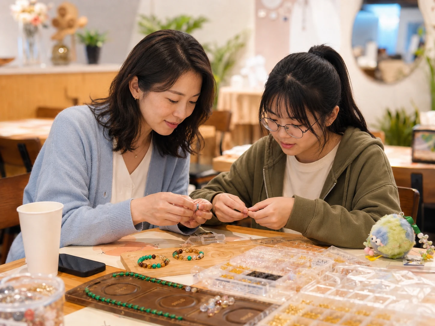 Guest by jewelry display