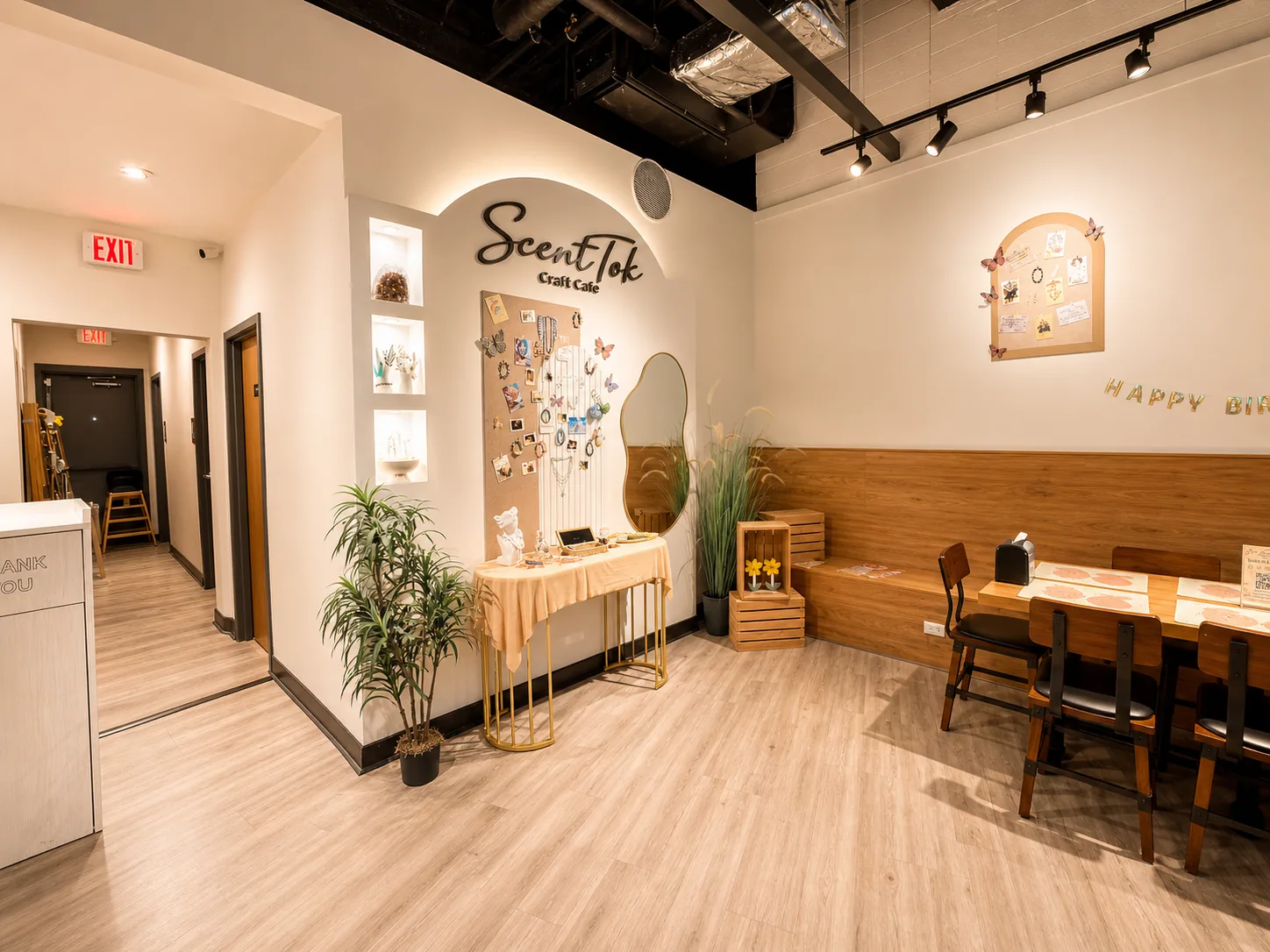 ScentTok photo corner and craft display